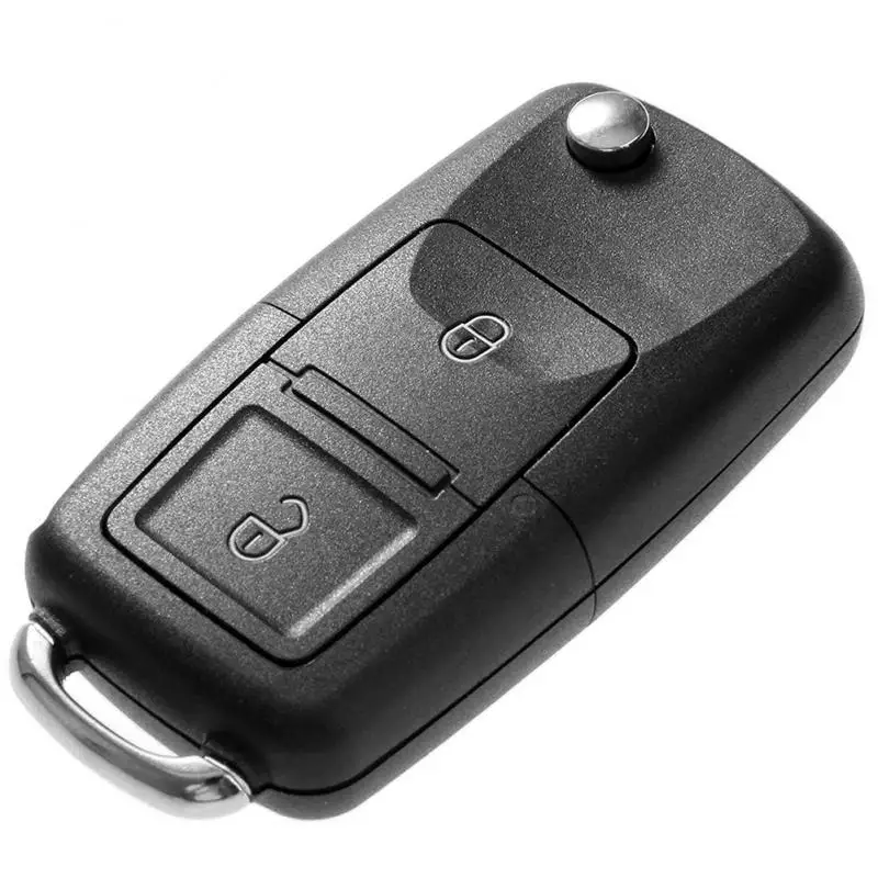 

Black Key 2 Buttons Remote Control Flip Blank Key Case Replacement Foldable Car Accessories for 753N 753A 753DD Auto Accessories