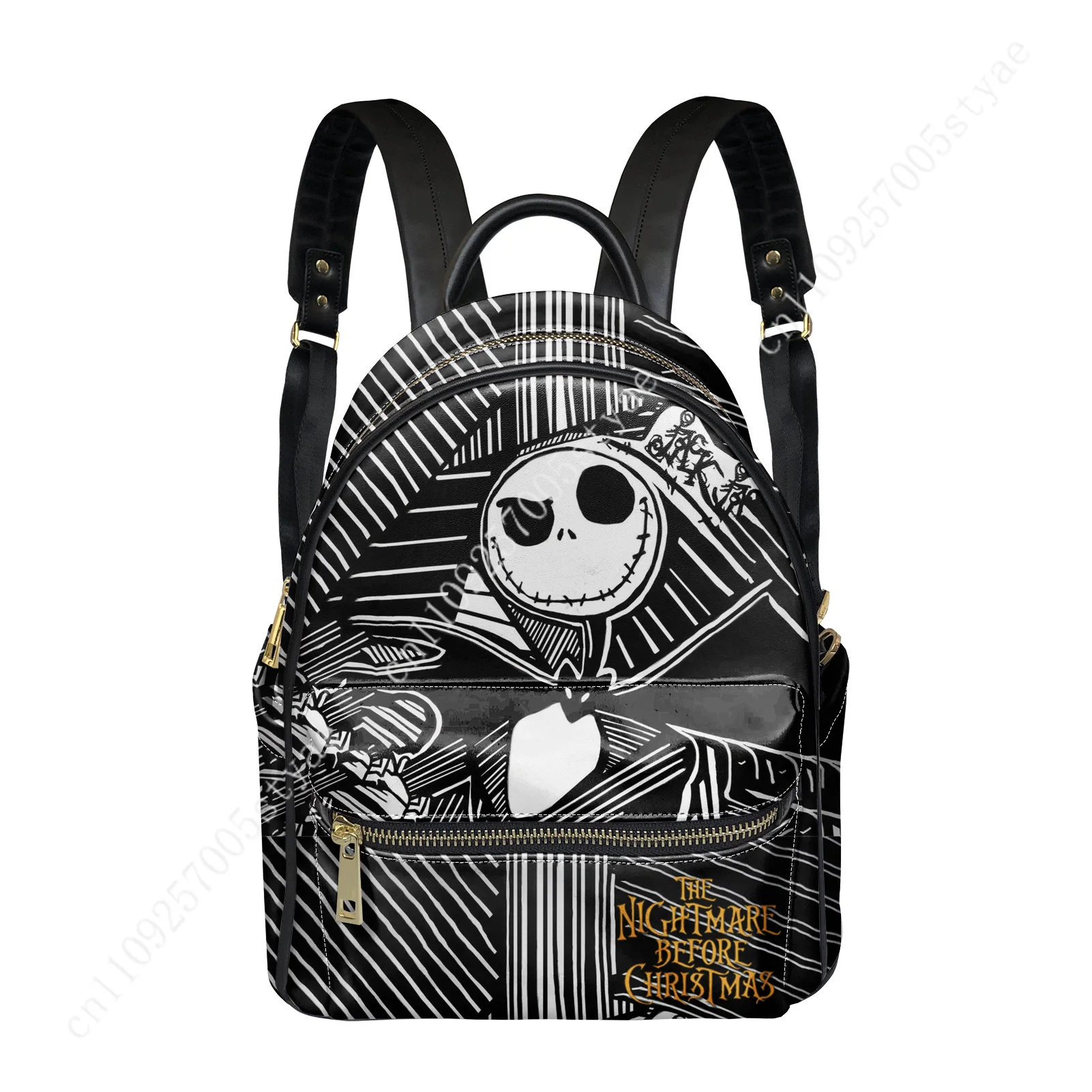 Фото Рюкзак Disney Jack Skellington Christmas Nightmare для женщин и мужчин, сумка на два плеча, деловая дорожная сумка, рюкзак для книг, подарочный рюкзак на каждый день №1
