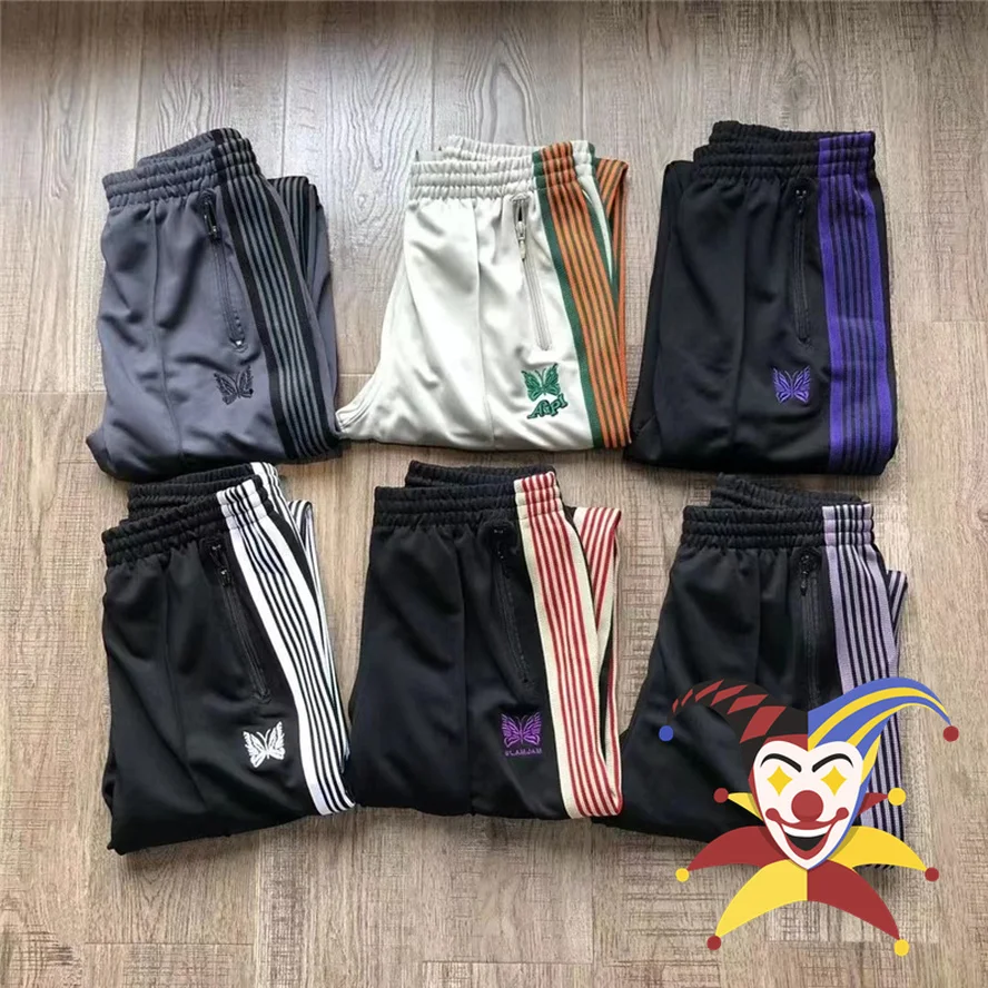 

Иголки Мужские Женские 1:1 высококачественные вышитые иголки тренировочные брюки с бабочкой прямые брюки