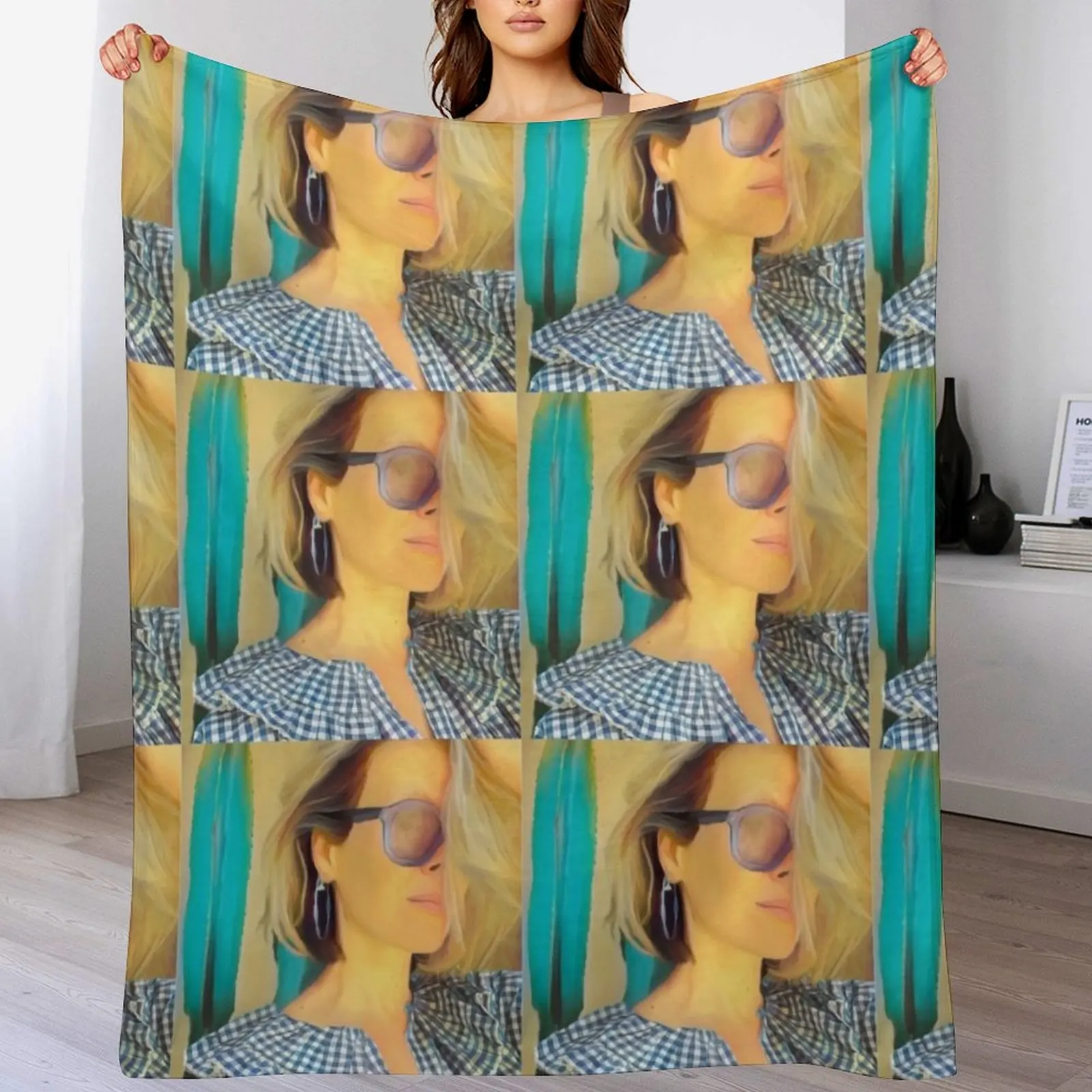 Одеяло с портретом Сары Полсона многофункциональные пляжные одеяла