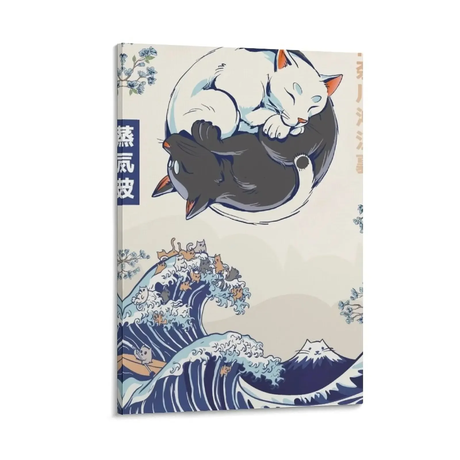 Печать на холсте &quotВеликая волна кота Агава&quot