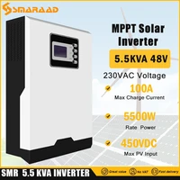 china factory 5kw hybrid inverter pure sine wave inverter with 100a 48v solar controller 230v 500vdc on grid inverter pv input