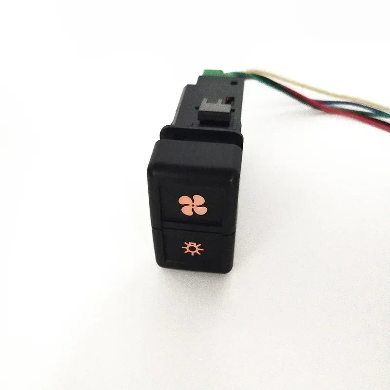 

1 шт., автомобильный двойной переключатель, светодиодный радар, фары, прожекторы, противотуманные фары, кнопка переключения с соединительным проводом для ISUZU 700P NLR