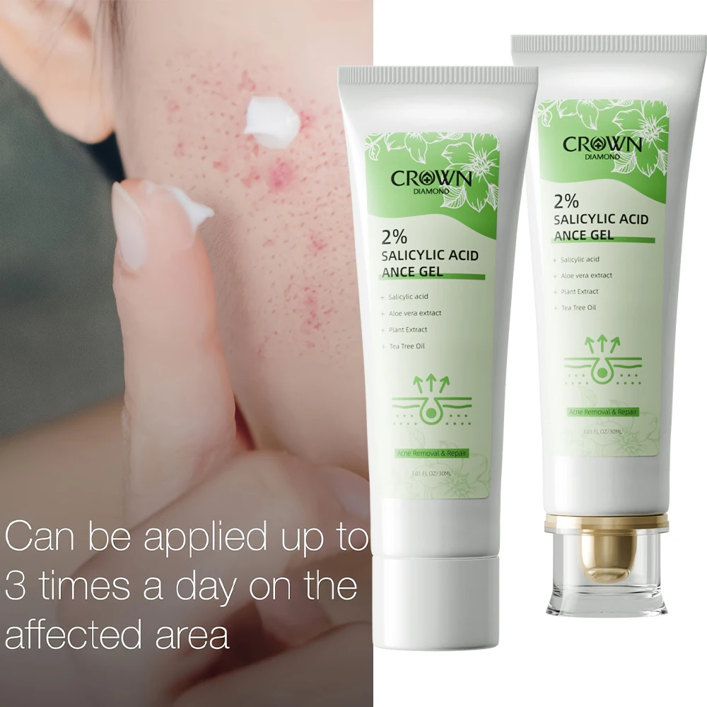 30 мл салициловая кислота гель для лечения прыщей удаления лица глубоких шрамов