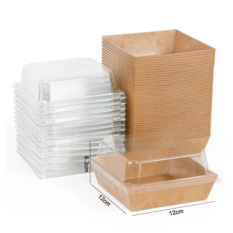 

Коробки для десертов из крафт-бумаги ZQNYCY