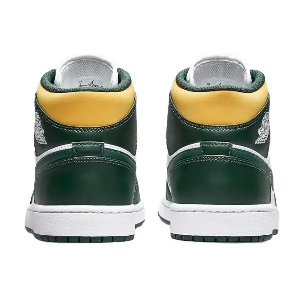 Nike Original Air Jordan 1 MID Модные и универсальные мужские женские кроссовки белого