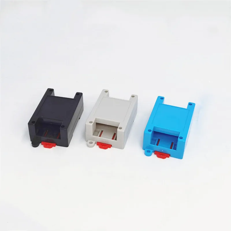 

DIN Rail PLC Electrical Shell Safety Barrier Isolation Module Plastic Shell 3-59 82x54x32MM Project Box Industrial Control Box