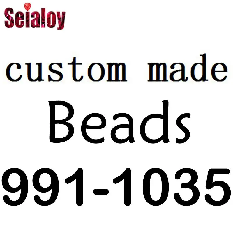 

Seialoy 10pcs/lot Custom Beads AD0991-1035 Please Contact Customer Service To Send Pictures