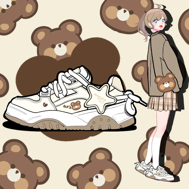 

Женские кроссовки с аниме принтом Amy and Michael, повседневные кроссовки для девушек и студентов, дышащие кроссовки с низким верхом