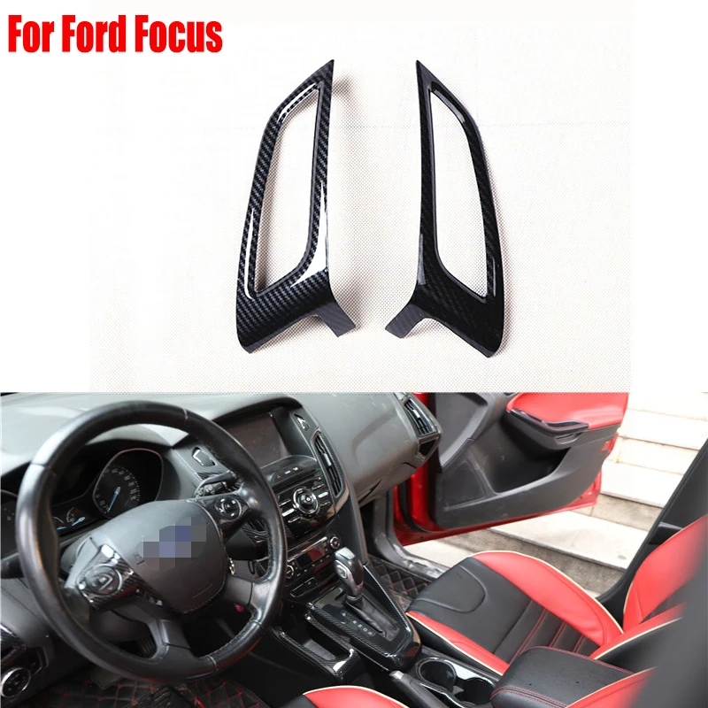 

Для Ford Focus MK3 2012-2014 ABS автомобильные аксессуары интерьерные части для приборной панели Центральная решетка вентиляционного отверстия рамка ...