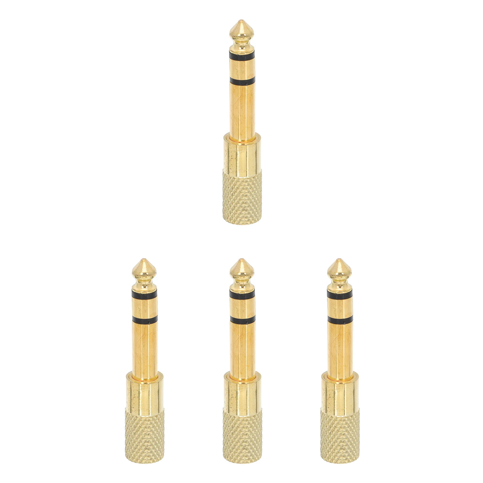 

4 Pcs 3. 5mm Adapter Adaptor Zinc Alloy Audio Conversion Head Headphone Accessories Audio Adapter Mini Headphones Converter