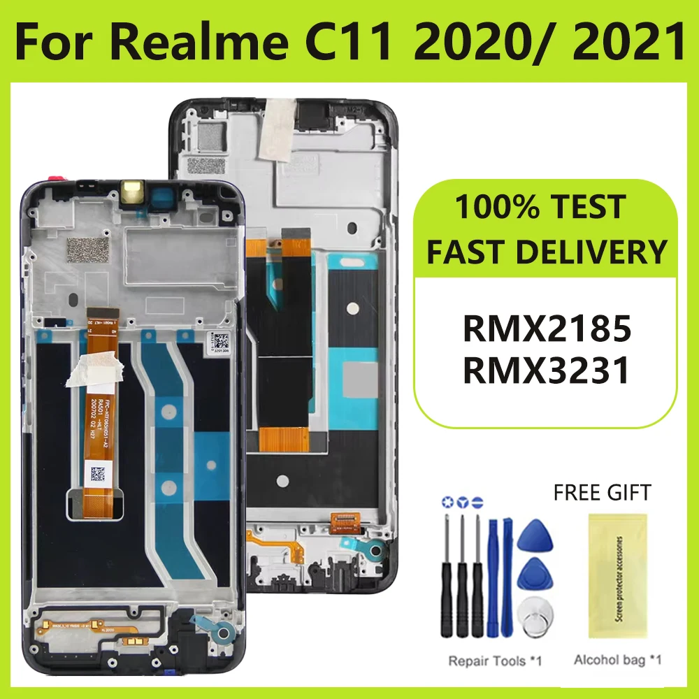 Оригинальный ЖК-дисплей для OPPO Realme C11 2020 RMX2185 дигитайзер сенсорного экрана в сборе