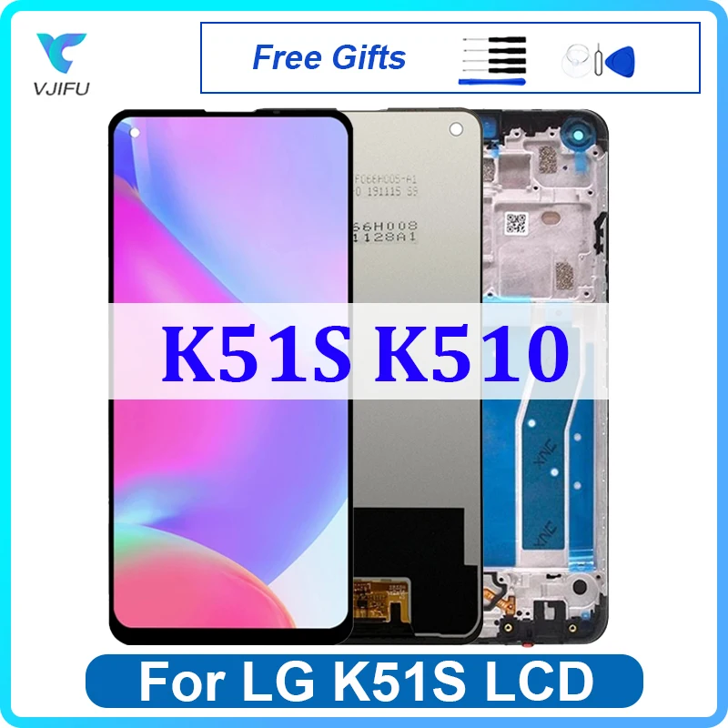 Оригинальный ЖК-дисплей 6,55 дюйма для LG K51S, сенсорный экран LMK510EMW, цифровой преобразователь в сборе, Замена для ремонта телефона, 100% Протестировано