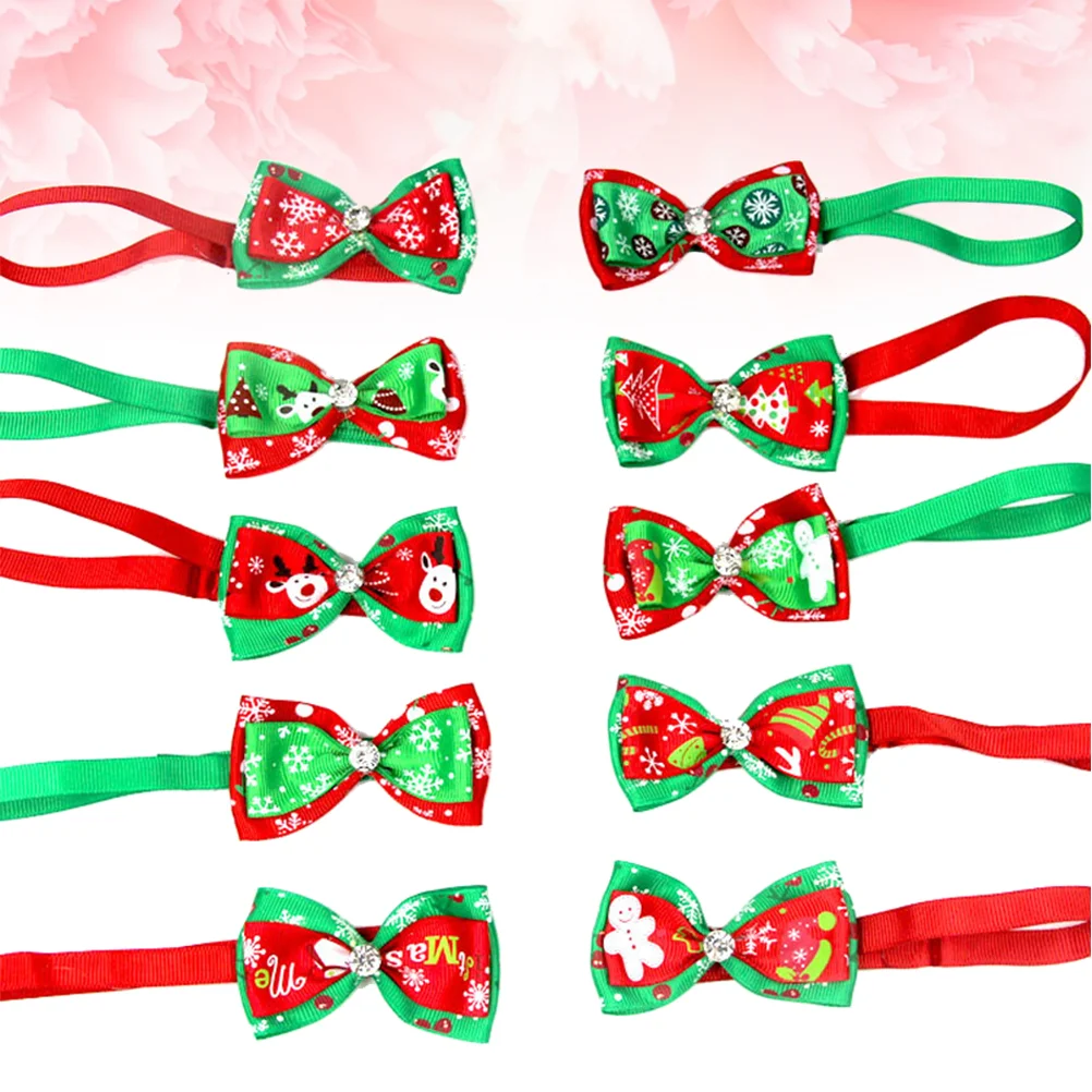 

Dog Bows Hair Dogs Pet Collarfor Clips Small Accessories Bow Necktie Large Tie Christmas Ties Buckle Bandsrubber Collars Santa