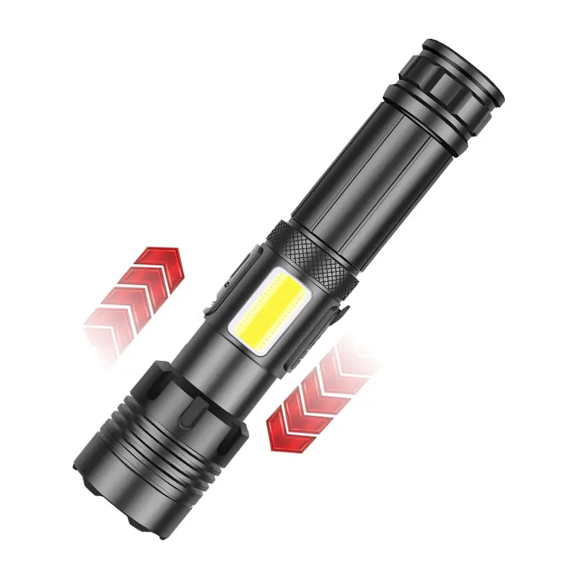 LCS Super Lighten светодиодный фонарик 18650 аккумулятор USB перезаряжаемый тактический