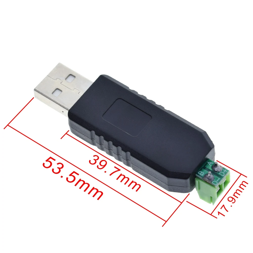 Фото Переходник-переходник TZT USB в RS485 485, поддержка Win7 XP Vista Linux Mac OS WinCE5.0 №5
