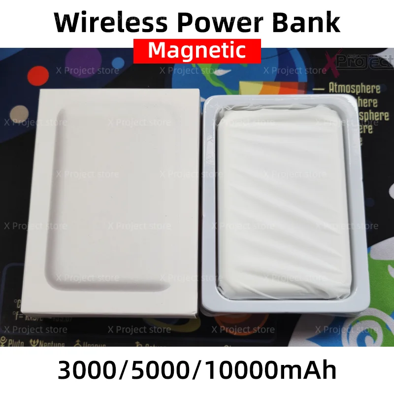 

10000mAh Powerbank 5000mAh Magnetic Wireless Power Bank Battery Pack For iPhone 14 13 12 pro Mini Portable Externe Spare Battery