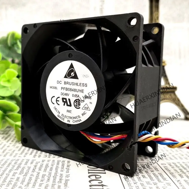 Новый/PFB0848UHE 8038 48В 0.65A 8 см/комплект для сборки охлаждающего вентилятора
