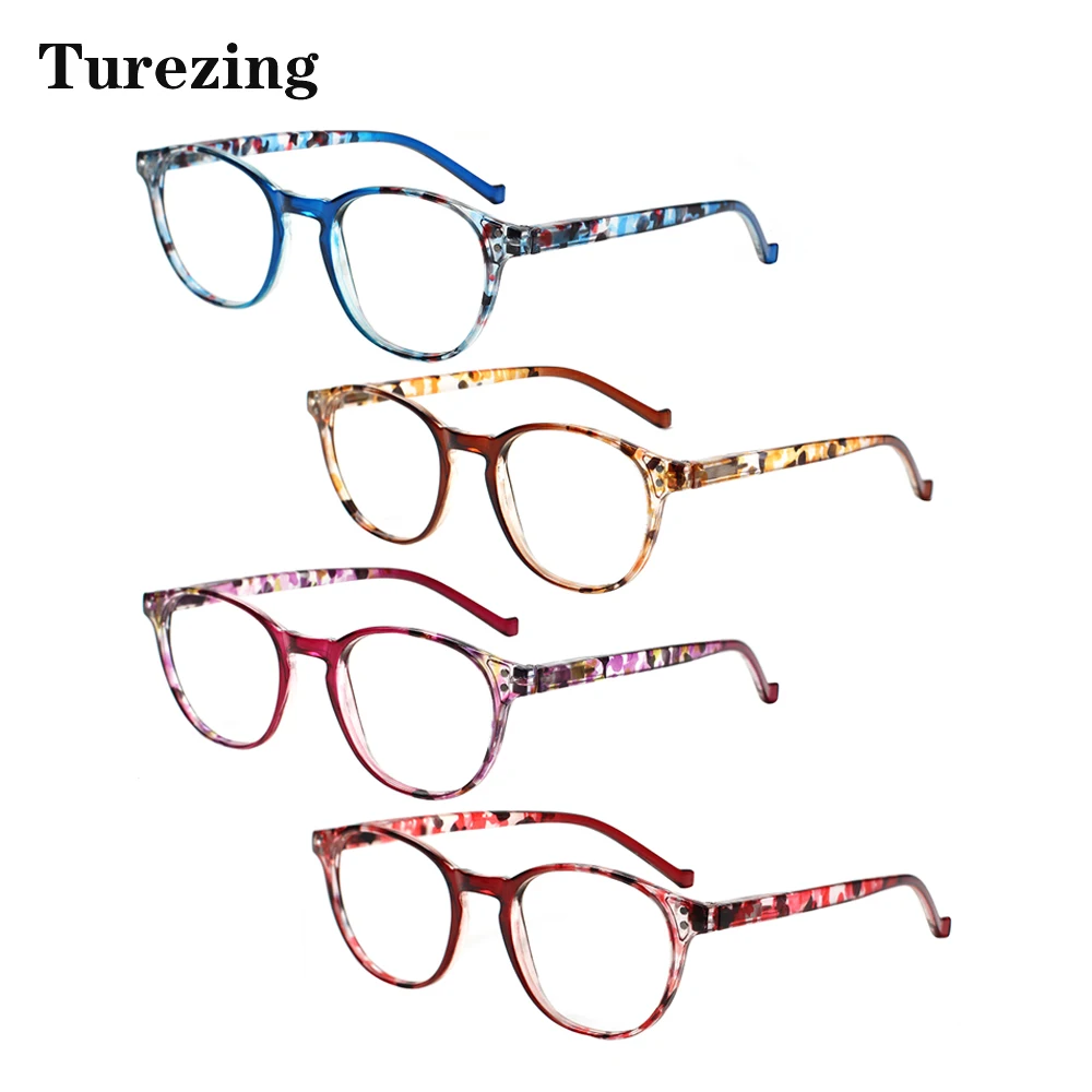 Turezing 4 упаковки очков для чтения оптические линзы с медицинским рецептом