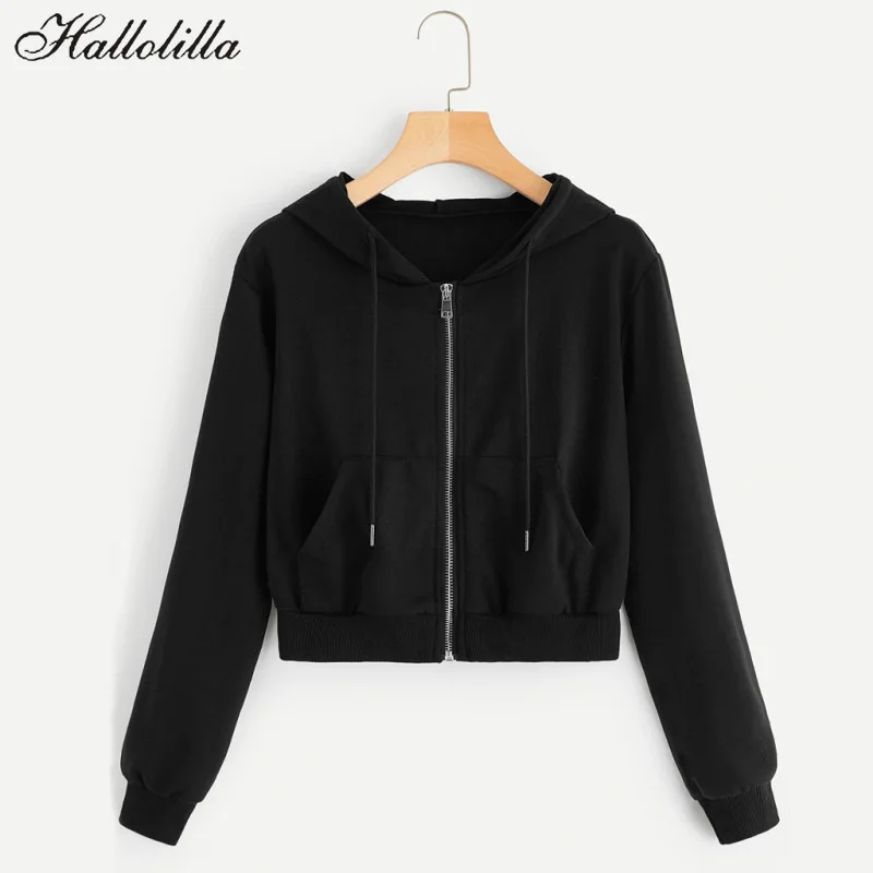 

Fashion Solid Hooded Women Shirt Blusas Casual Tops Tee Ladies Ropa Mujer Long Sleeve Hoodies Woman Clothes Short Sweatshirts