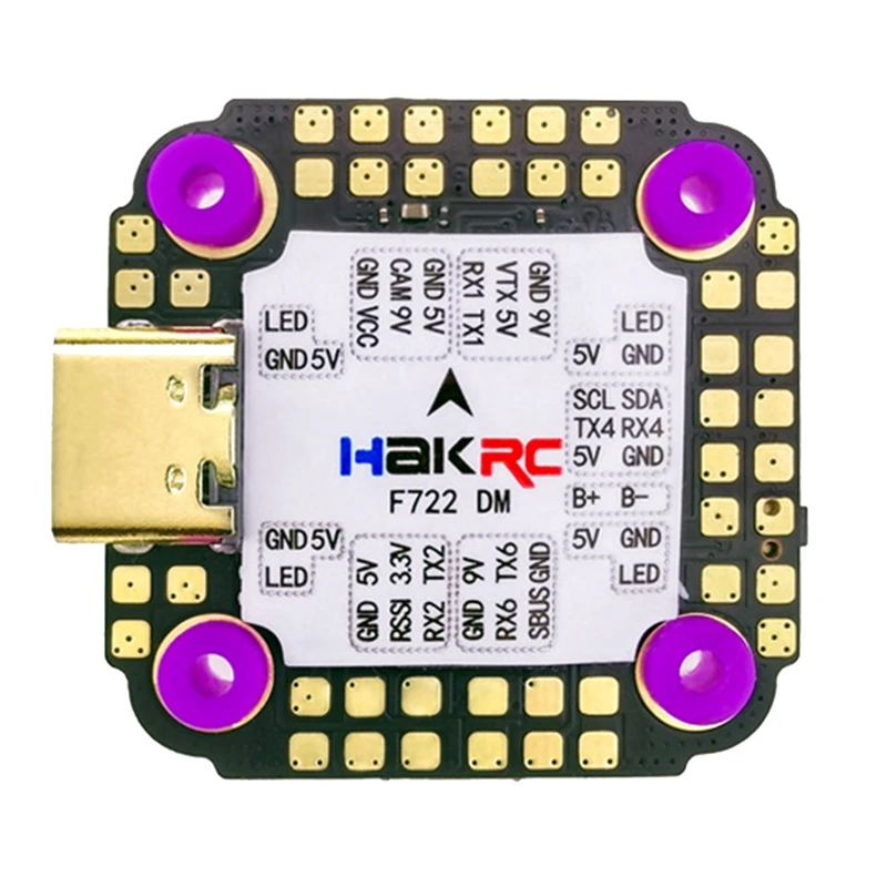 

Контроллер полета HAKRC F722 Mini 3-6S для радиоуправляемого FPV гоночного дрона радиоуправляемого квадрокоптера запасные части для радиоуправляемого дрона запасные части