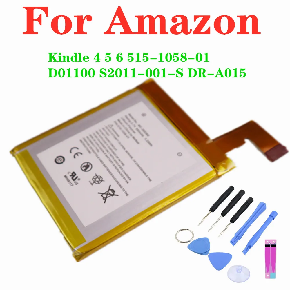 

Оригинальная Аккумуляторная Батарея 890 мАч для Amazon Kindle 4 5 6 515-1058-01 D01100