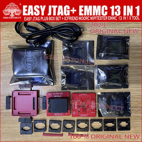 Оригинальный Новый Z3X легкий Jtag Plus Box + ICFRIEND MOORC EMMC BGA / E-MATE X EmateBox EMMCBGA 13 в 1 для 100 136 168 153 169 162