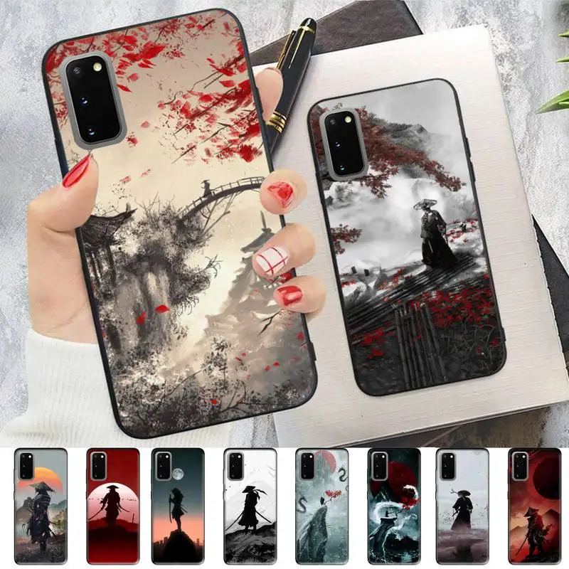 

Yinuoda Ink Painting Japan Samurai Art Phone Case for Samsung S10 21 20 9 8 plus lite S20 UlTRA 7edge