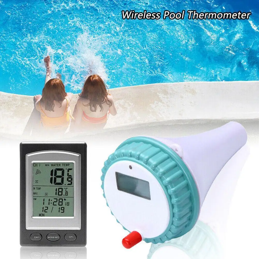 

Floating Swimming Pool Wireless Temperature Gauge Remote Waterproof Bathtub Thermometer For Spa Pond Tub Indoor Outdoor L0I7
