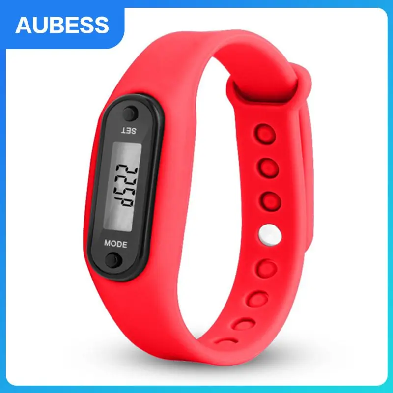 

Smart Watch Silica Gel Bracelets Wrap Cuff Smart Watch Run Step Watch Counter Digital Lcd Walkin Fitness Pedometer