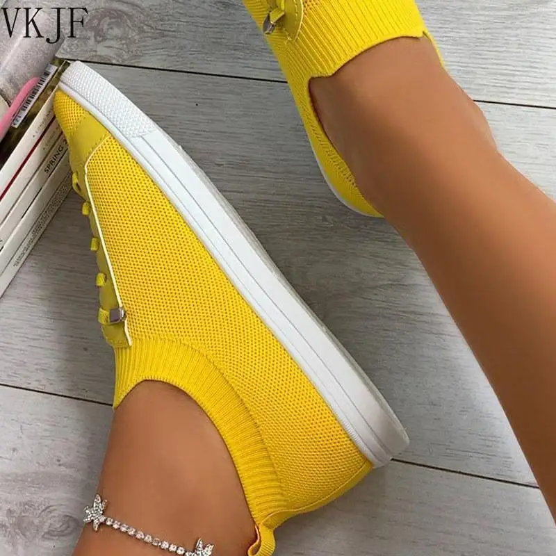 2021 Summer Women Shoes Mesh Light Breathable Women Flats Shoes Female Trainers Fashion Casual Shoes Zapatillas Mujer