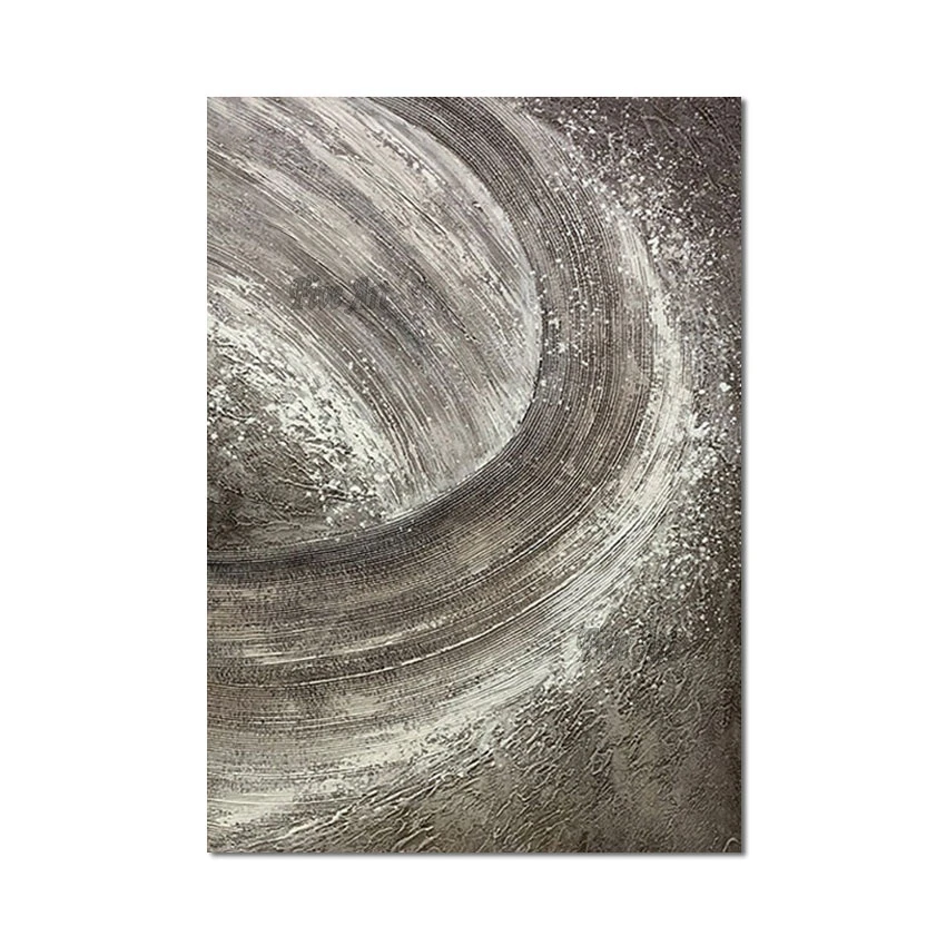 

100% Hand-painted Textured Thick Abstract Simple Oil Painting Unframed Restaurant Wall Art Decoration Modern Art Picture