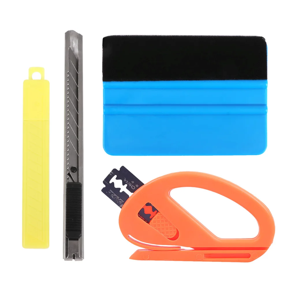 

Car Vinyl Wrap Film Squeegee Scraper Tools Wallpaper Smoothing Tool Felt Squeegee Hard Scraper Cutter