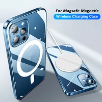 for magsafe magnetic wireless charging case for iphone 11 12 13 pro max mini xr xs max x 8 plus se 2020 cover accessories cases