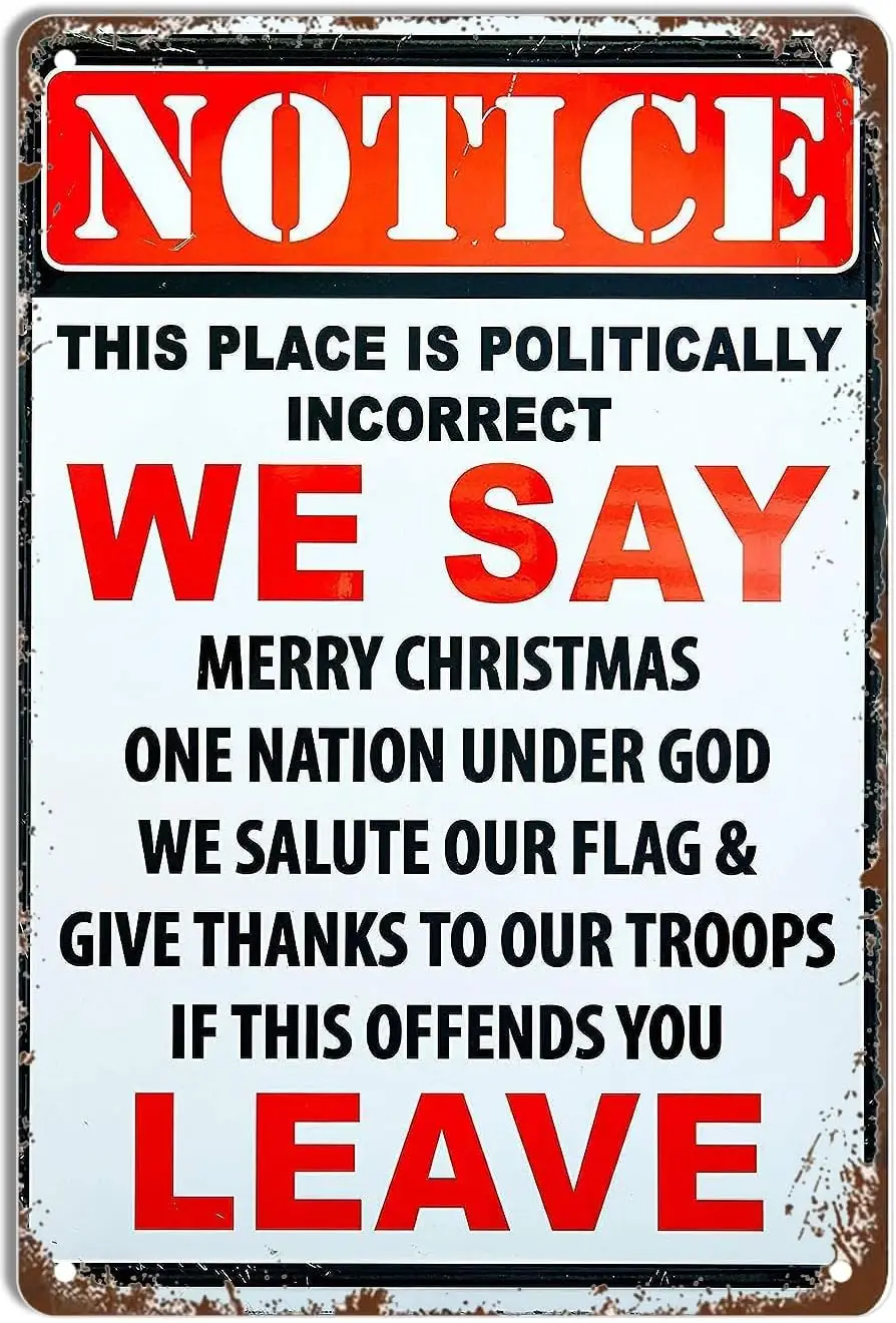 Винтажная металлическая жестяная вывеска. Уведомление этого места – это