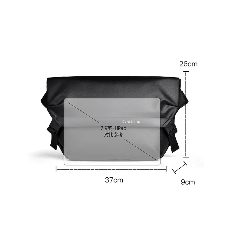 Мужская нагрудная сумка из ткани Оксфорд мотоциклетный мессенджер модная на