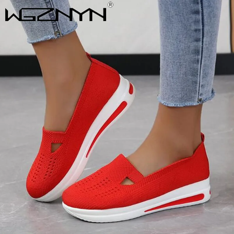 

Женские кроссовки на платформе, Повседневная дышащая спортивная обувь, модная обувь с вулканизированной подошвой