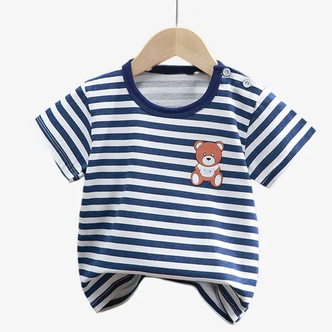 T-shirt per bambini per bambini vestiti per bambini ragazzi ragazze fumetti estivi top abiti maniche corta 100% abiti da bambino in cotone