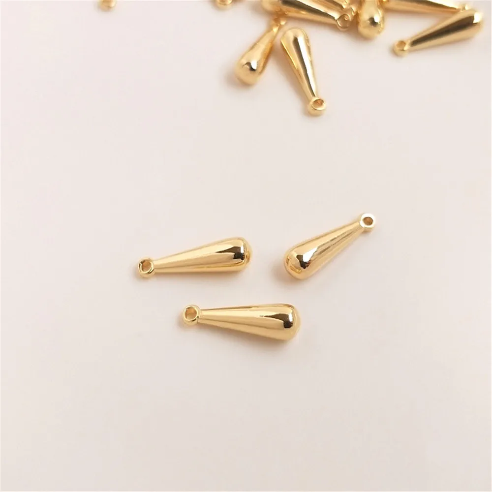 

14K Gold Filled Plated Long water drop pendant accessories diy first accessories earrings hanging accessories pendant