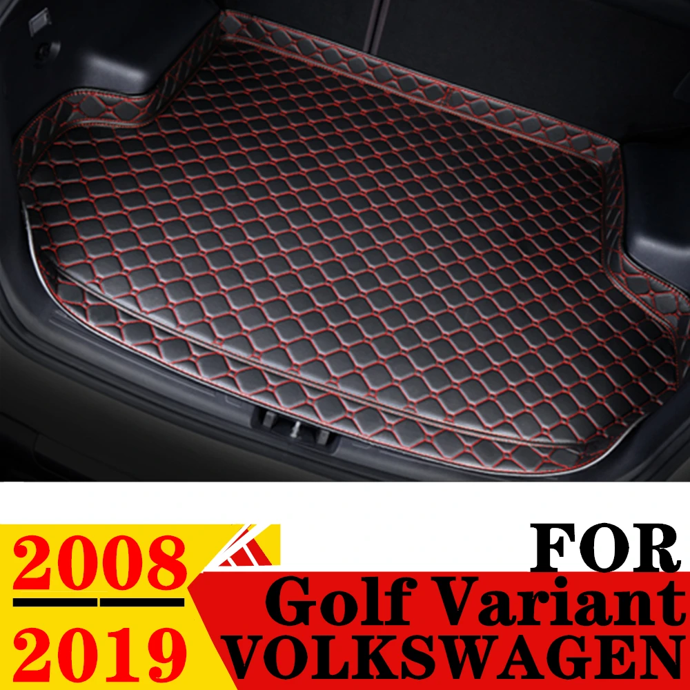 

Коврик для багажника автомобиля для Volkswagen VW Golf, вариант 08-19, высокая сторона, водонепроницаемый задний Чехол для груза, коврик, задние аксессуары, подкладка для багажника