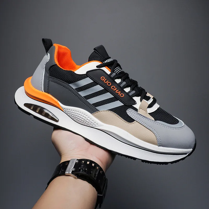 

Men's shoes 2022 New casual sports shoes I Spring/summer men's shoe with thick soles and net tops fashion outdoor tennis shoes