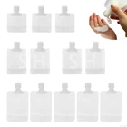 Дорожный многоразовый раскладной упаковочный мешок, пустой пластиковый отжимаемый мешок с носиком для шампуня, лосьона, 30 мл, 50 мл, 100 мл, 50 шт.