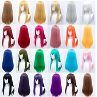 New Concubine Synthetic Cosplay Anime Good Quality Wigs With Bangs Natural Long Straight Hair Redhead Lolita Women's Wigs Store