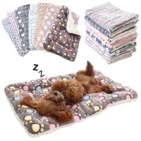 2 layers thickened dog bed soft flannel cat sofa bed winter dog mattress warm sleeping mats for small large dogs puppy pets pads