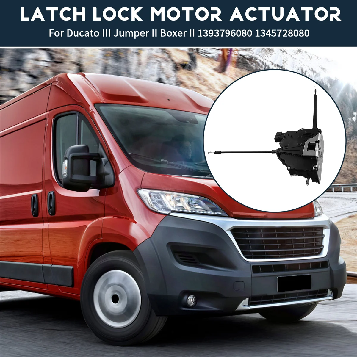 Привод двигателя замка задней правой двери для Peugeot Boxer II Citroen Jumper 1393796080 1345728080