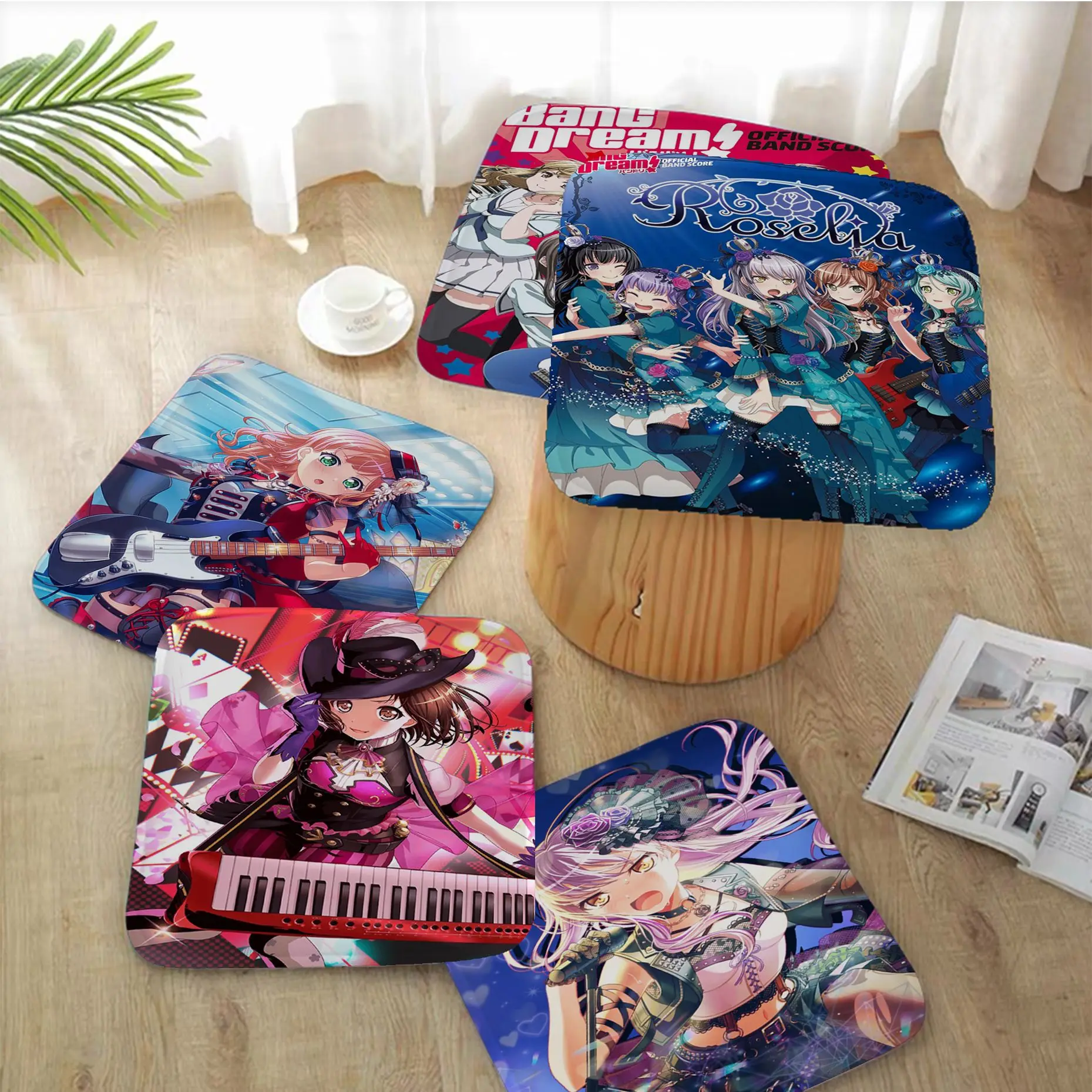 

BanG Dream Creative Sofa Mat Dining Room Table Chair Cushions Unisex Fashion Anti-slip Seat Mat
