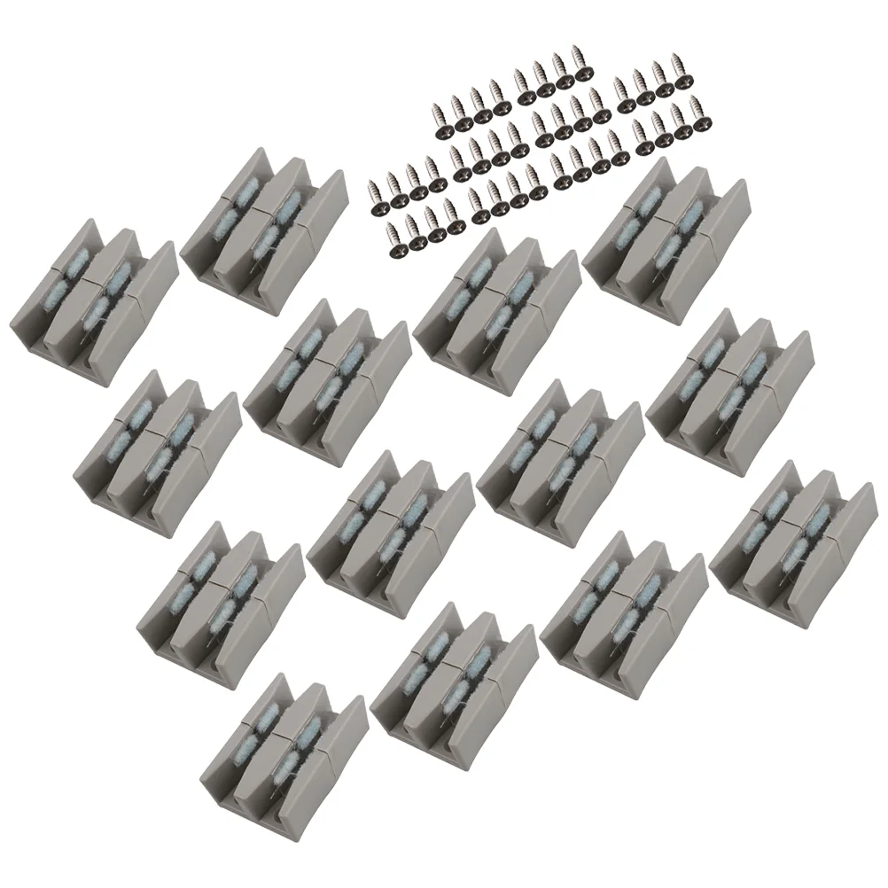 10 шт. направляющие для нижней двери бампера душа стеклянных раздвижных дверей