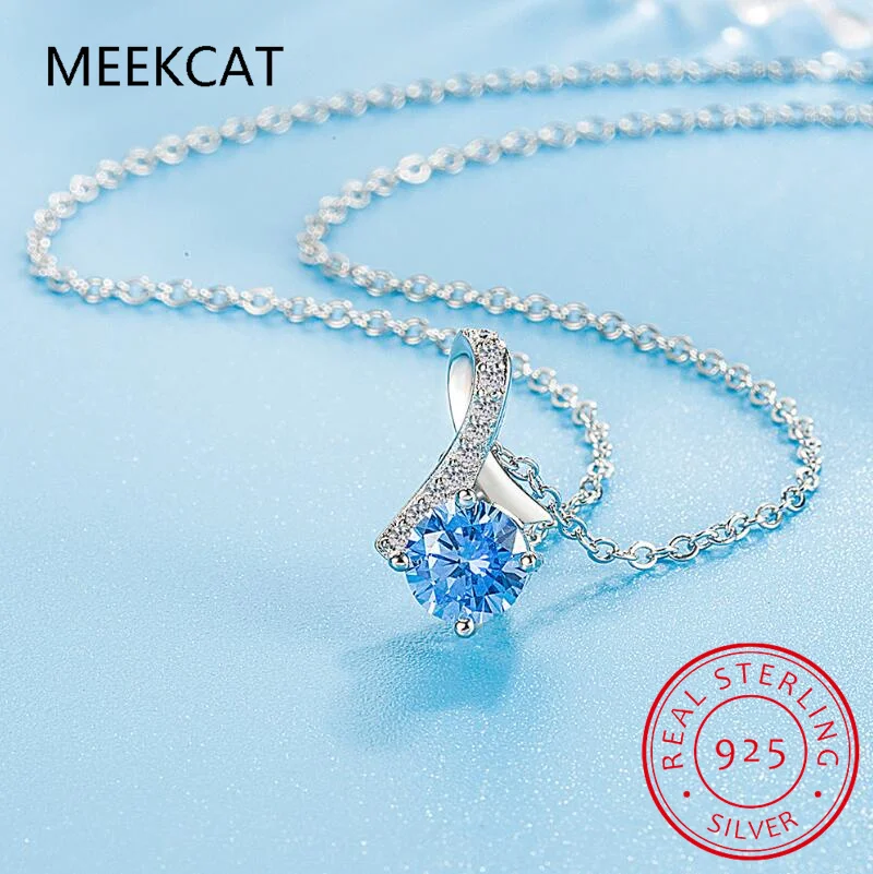 Ожерелье с подвеской в виде рыбьего хвоста из стерлингового серебра 925 пробы