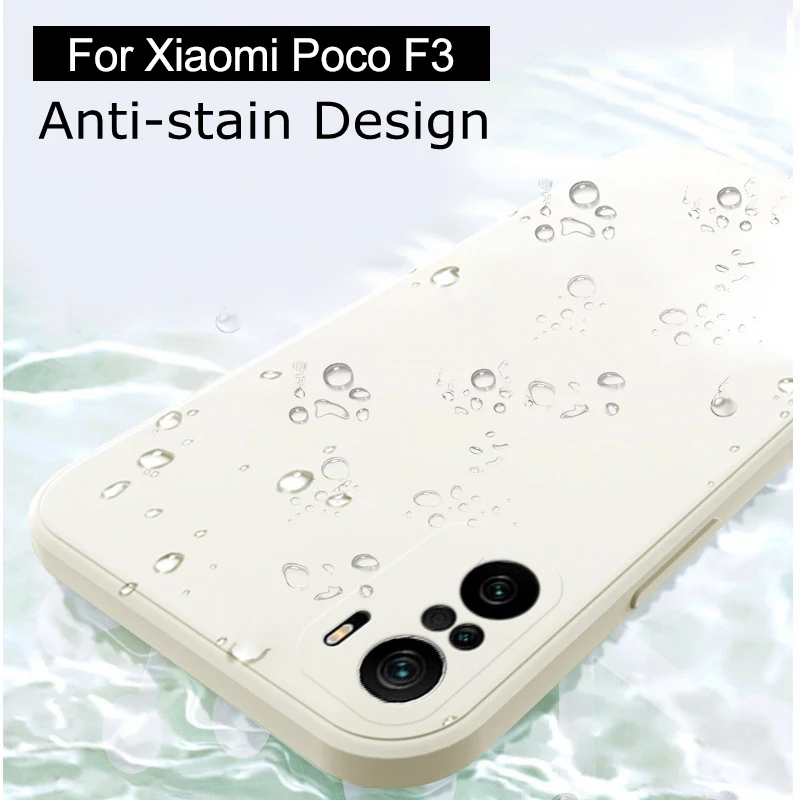 

GKK Liquid Silicone Case For Xiaomi Redmi Note 9 9s 8 POCO F3 10 Pro Anti-knock With Screen Film Cover For Xiaomi Poco F3 Case