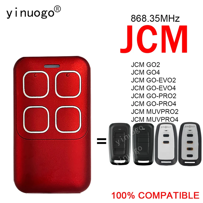 

JCM GO PRO 2 4 Garage Door Remote Control 868MHz JCM MUV-PRO 2 4 EVO 2 4 bi Duplicator Gate Control Opener Transmitter Command